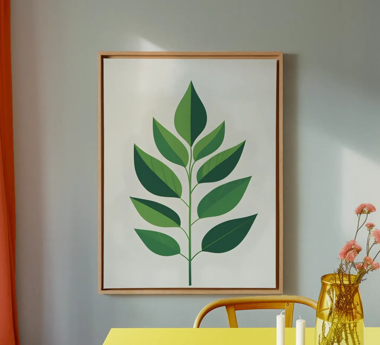 Zomerblad canvas met Baklijst van The Green Room