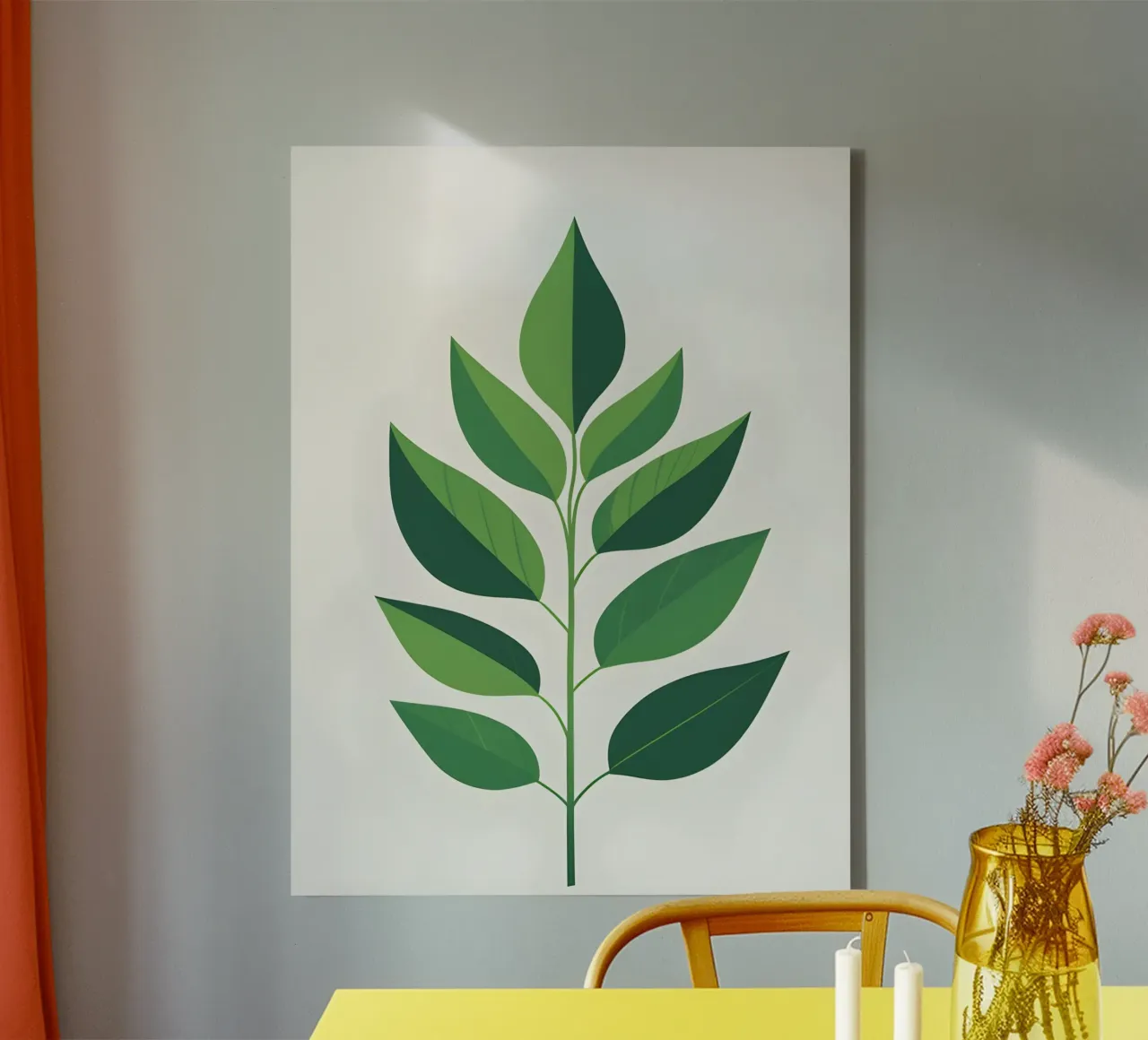 Zomerblad canvas met Baklijst van The Green Room