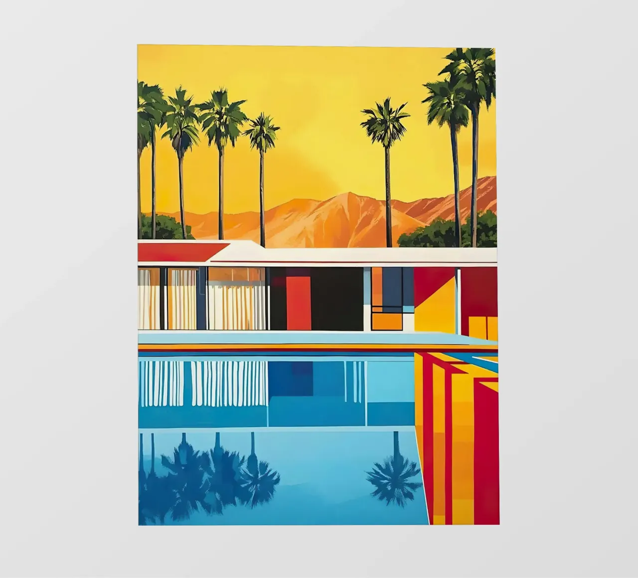 Palm Springs Pool 3 pellicola backlit da lennytravers