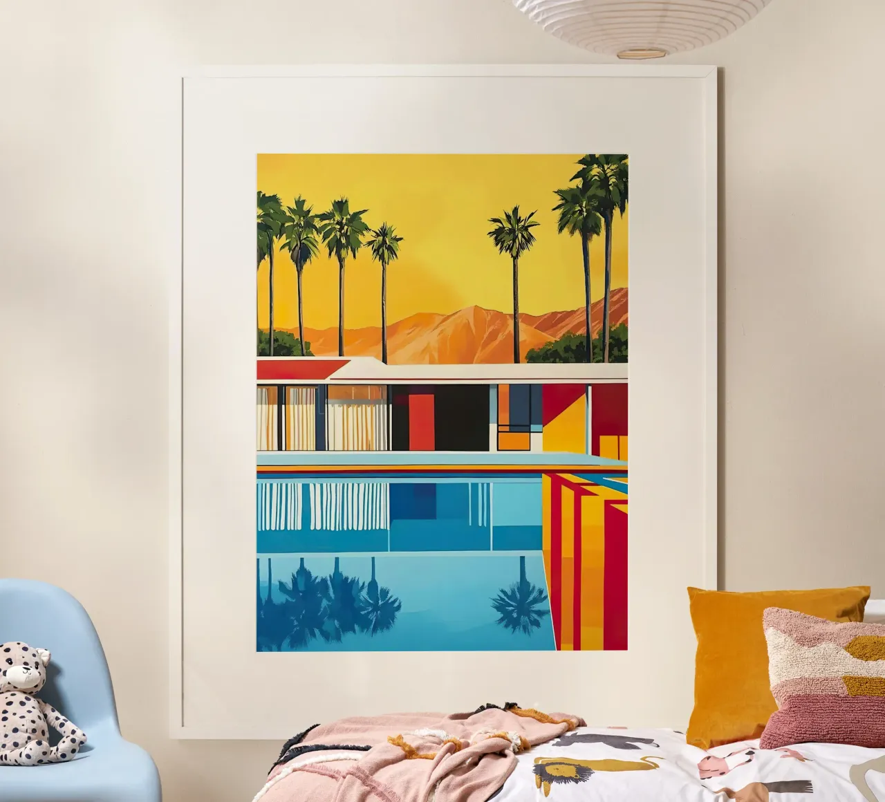 Palm Springs Pool 3 poster de lennytravers