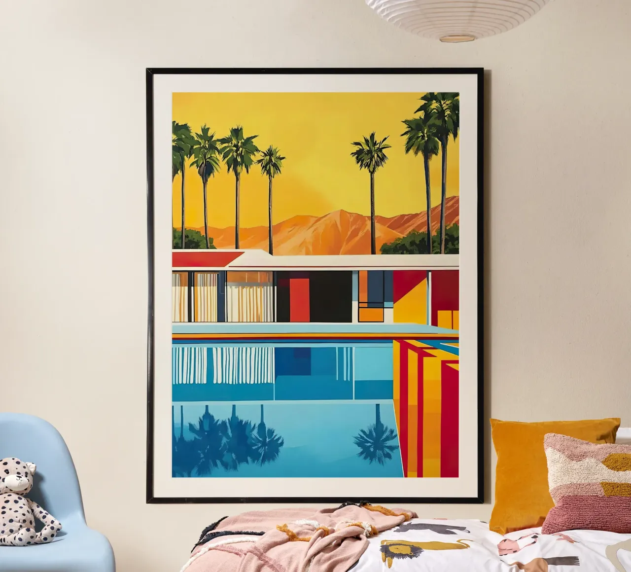 Palm Springs Pool 3 poster de lennytravers