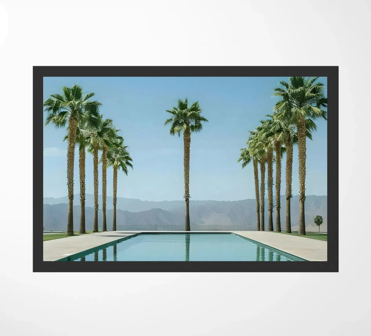 Palm Trees In The Pool zerbino da Leonard Barreiro