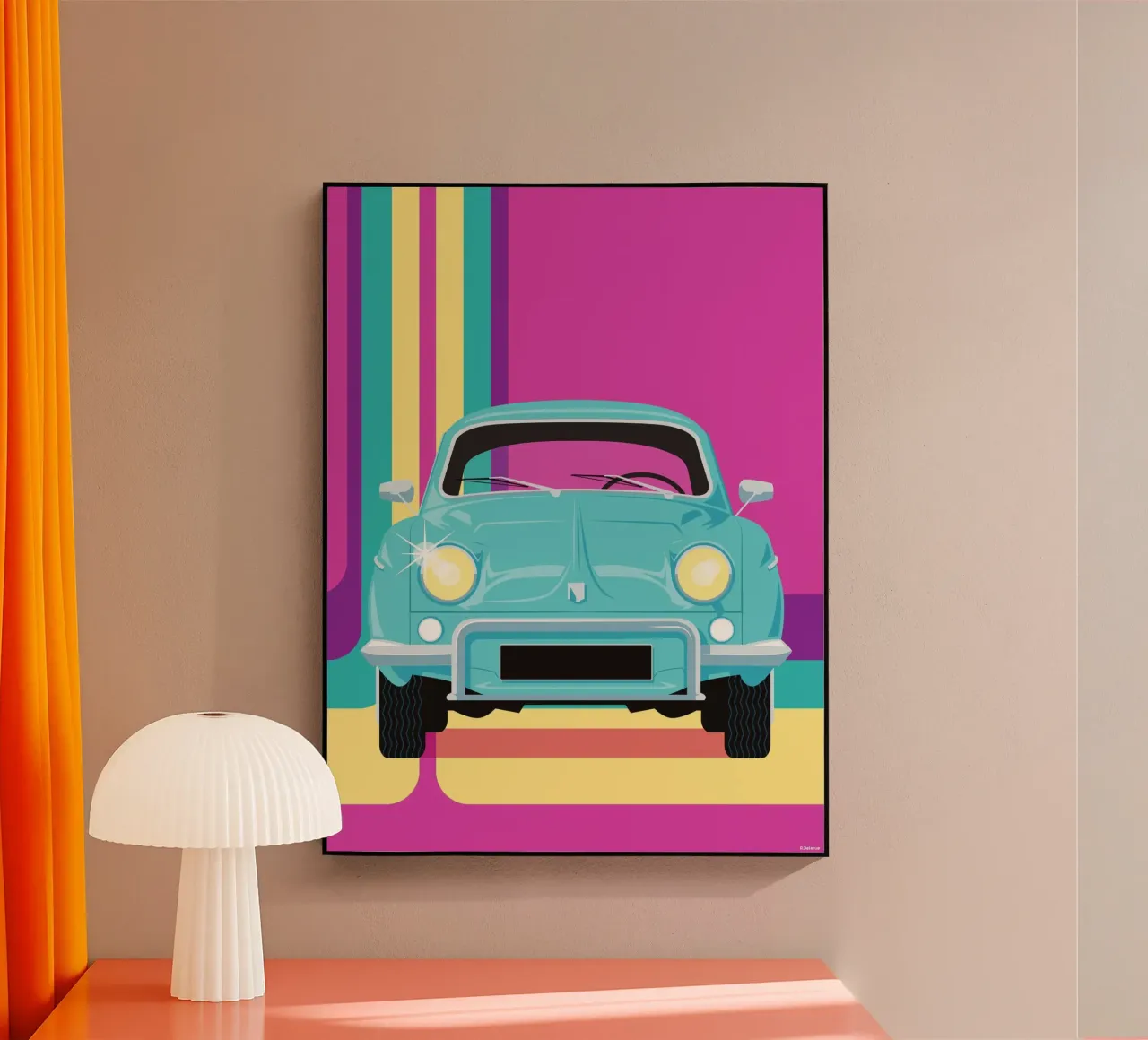 Renault Dauphine plexiglass da Raphaël Delerue