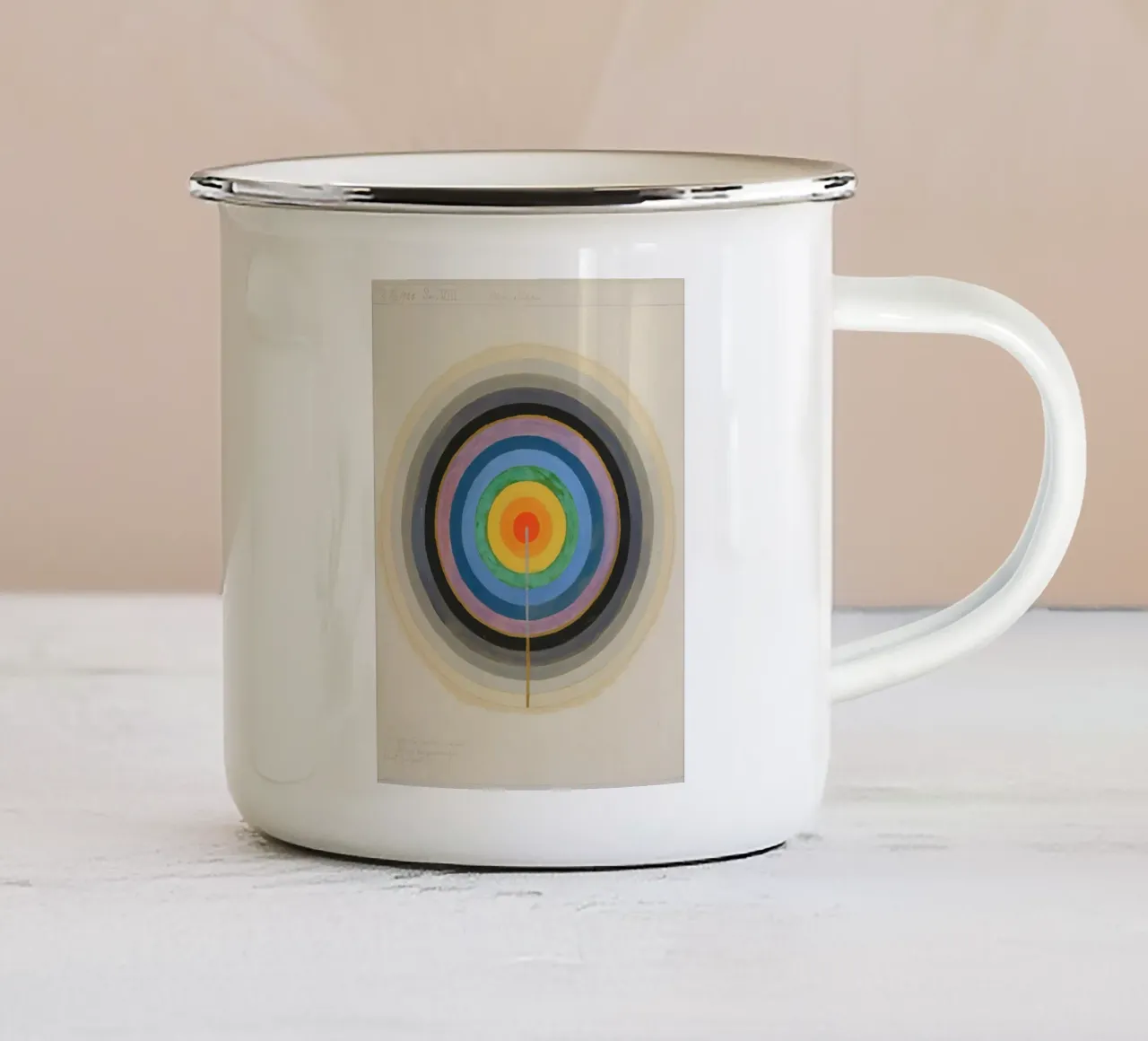 Hilma af Klint - Serie VIII. Immagine del punto di partenza tazza in smalto da William Store