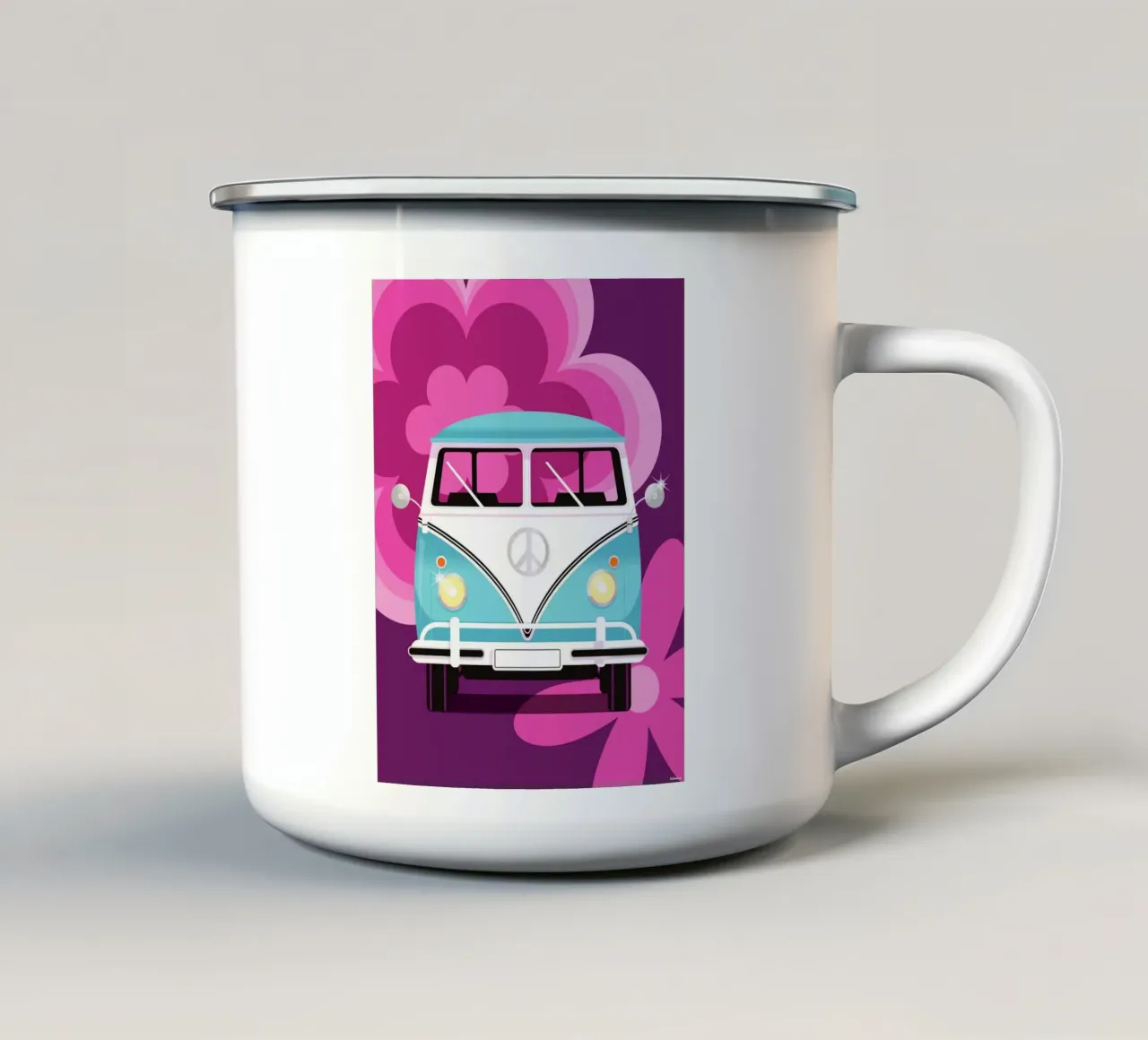 VW Combi T1 tazza in smalto da Raphaël Delerue