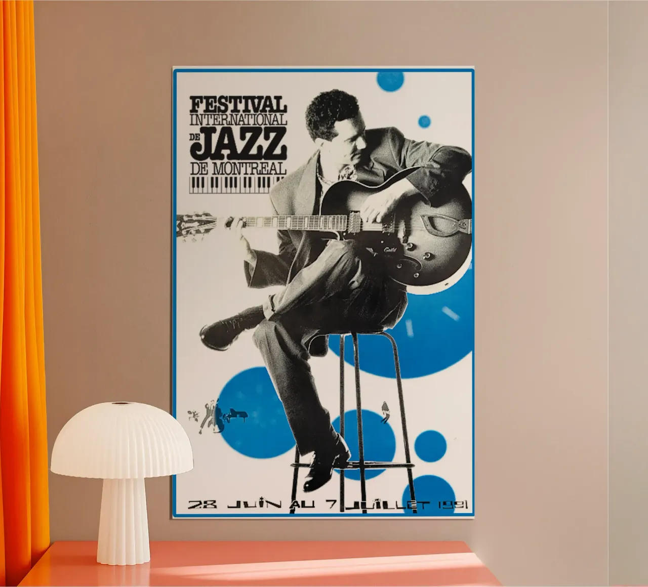 Cantare con la chitarra nei festival musicali poster con telaio in alluminio da igoshartwrks