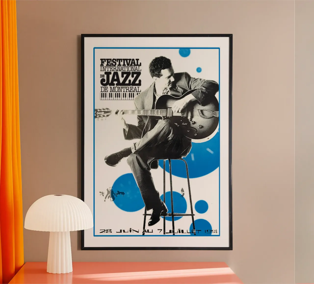Cantare con la chitarra nei festival musicali poster con telaio in alluminio da igoshartwrks