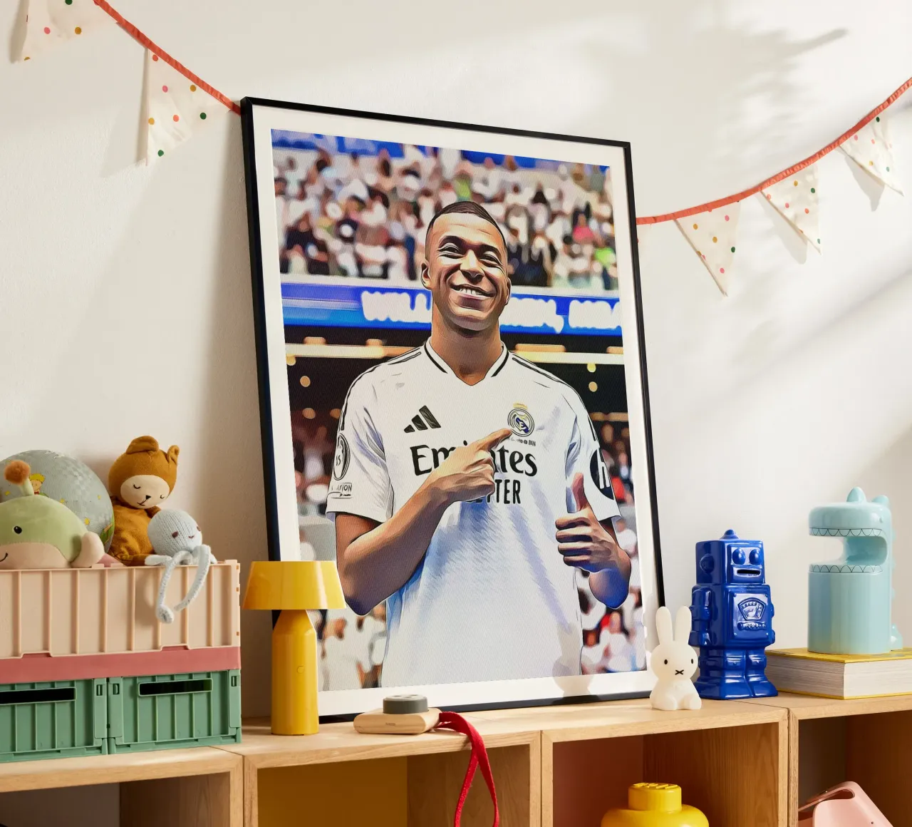 Poster d'arte digitale di Kylian Mbappé poster da ArdanART