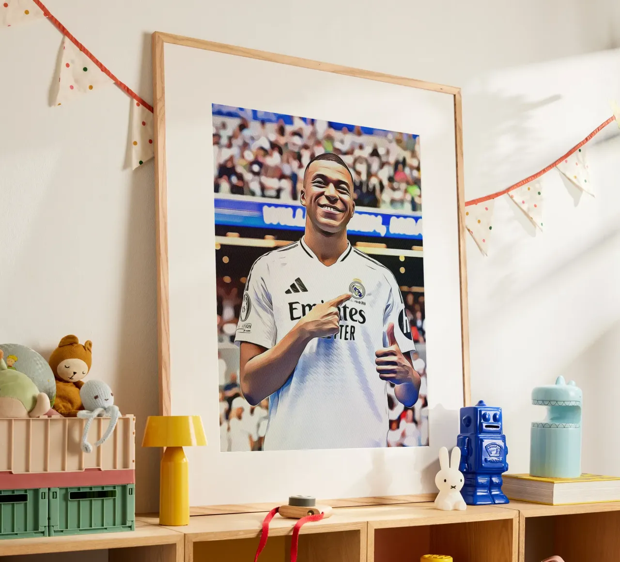 Poster d'arte digitale di Kylian Mbappé poster da ArdanART