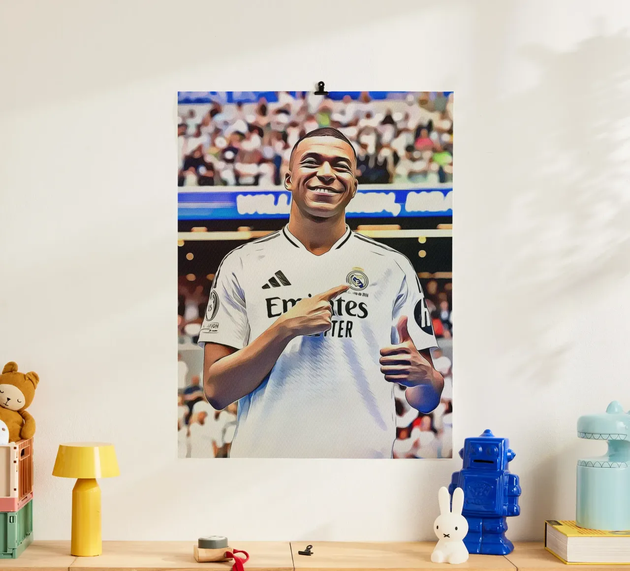 Poster d'arte digitale di Kylian Mbappé poster da ArdanART