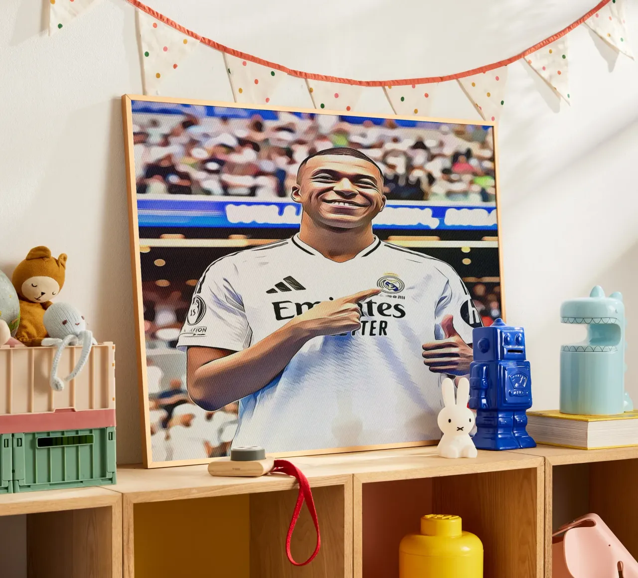 Poster d'arte digitale di Kylian Mbappé poster da ArdanART
