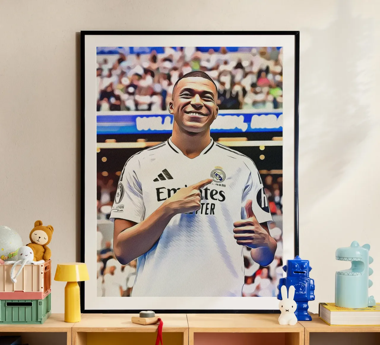 Poster d'arte digitale di Kylian Mbappé poster da ArdanART