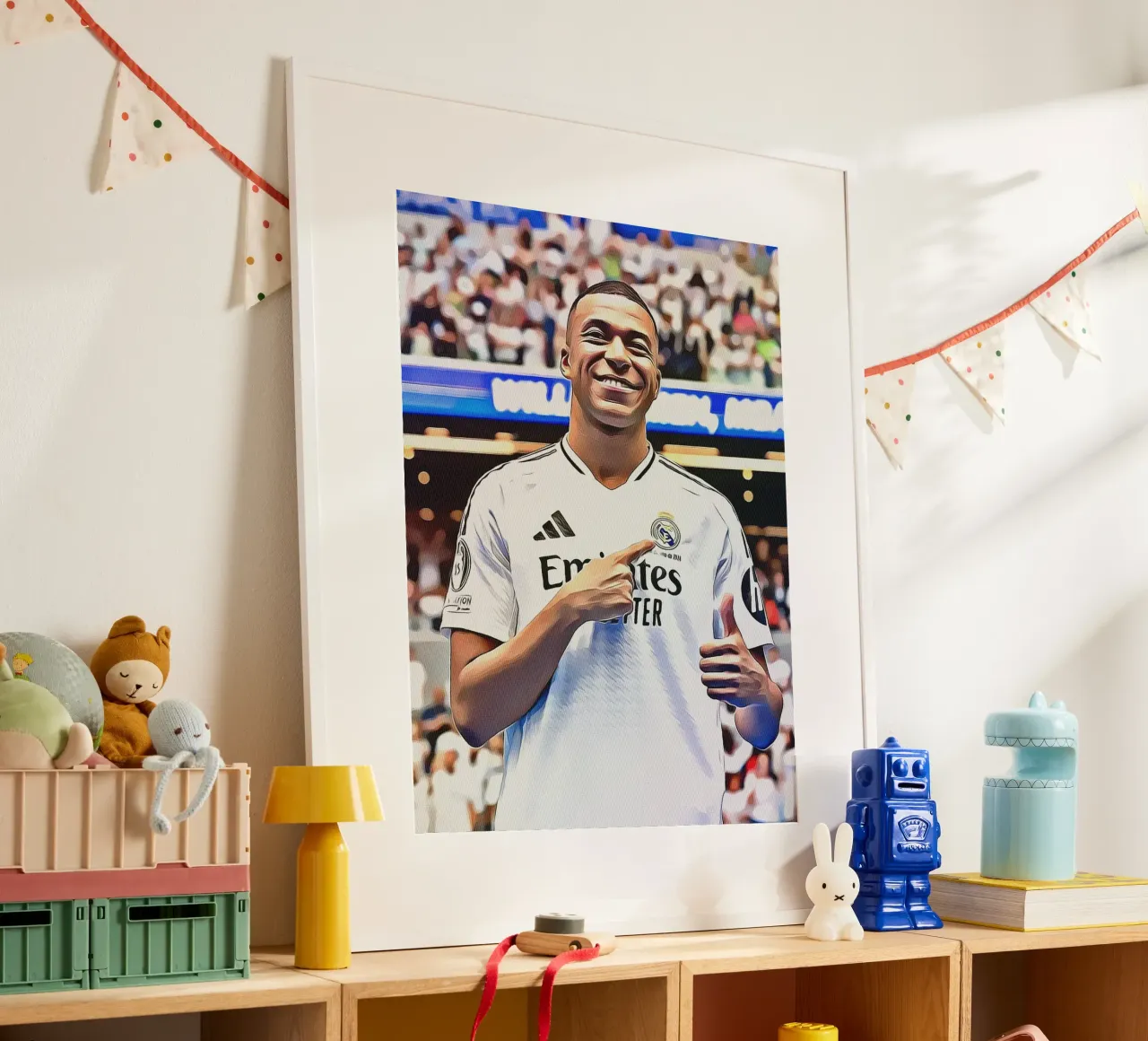 Poster d'arte digitale di Kylian Mbappé poster da ArdanART
