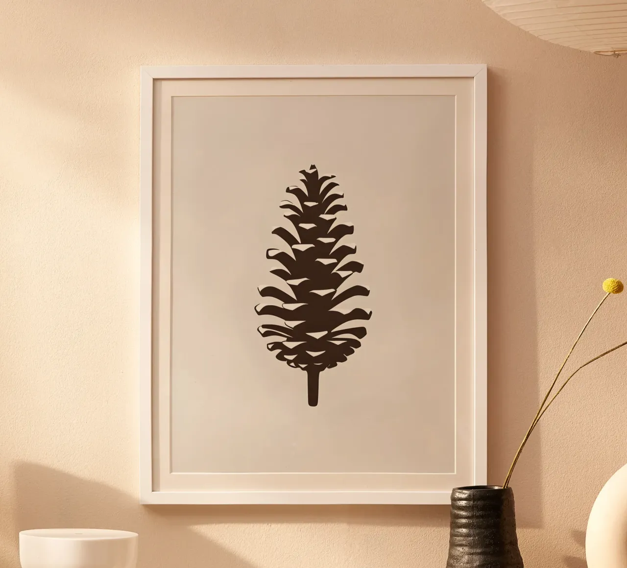 Pigna invernale poster con telaio in plastica da The Green Room