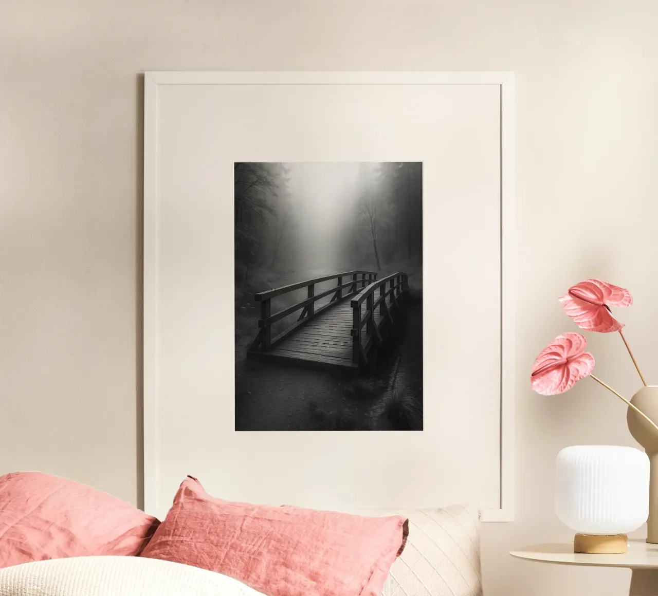 ponte di legno fotografia in bianco e nero poster da roosses