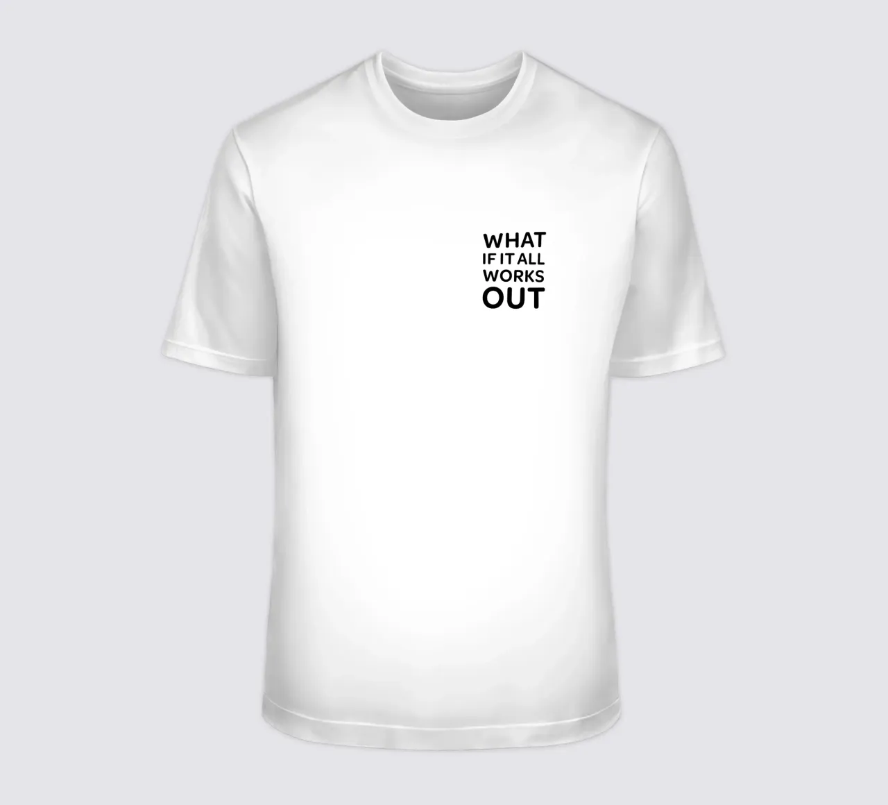WHAT IF IT ALL WORKS OUT Sur Beige t-shirt de Alisa Knöß
