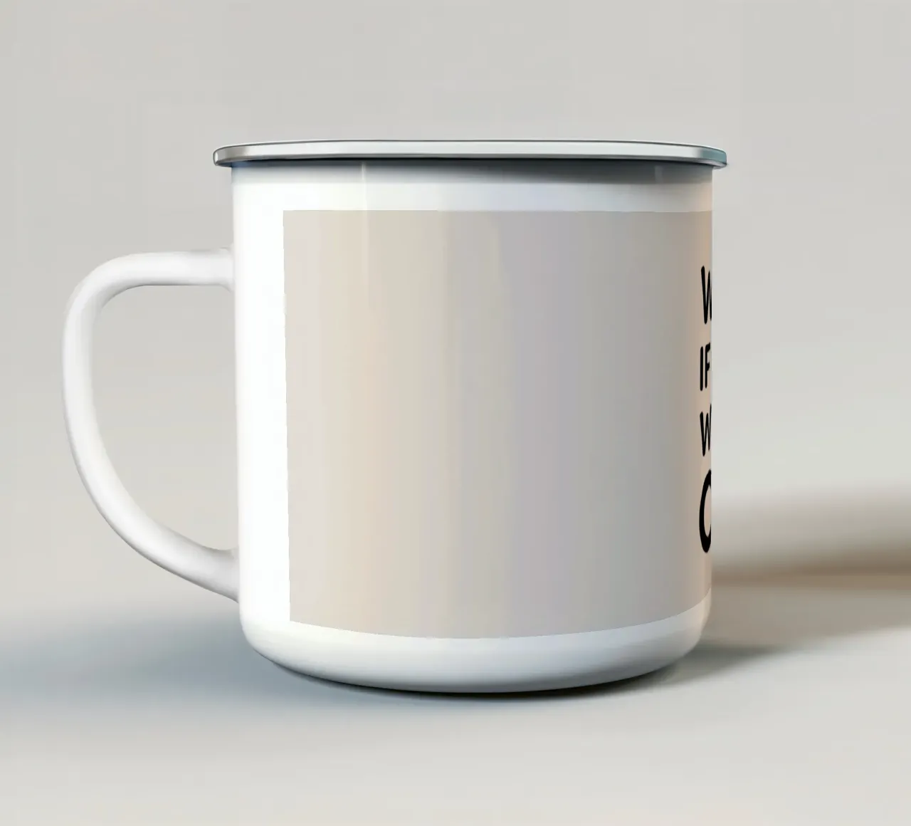E se tutto andasse a buon fine sul beige tazza in smalto da Alisa Knöß