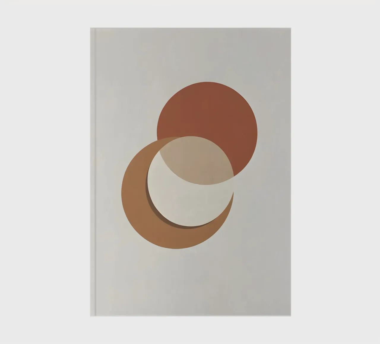 Three circles overlapping arrangement notebook by Botanical Gallery