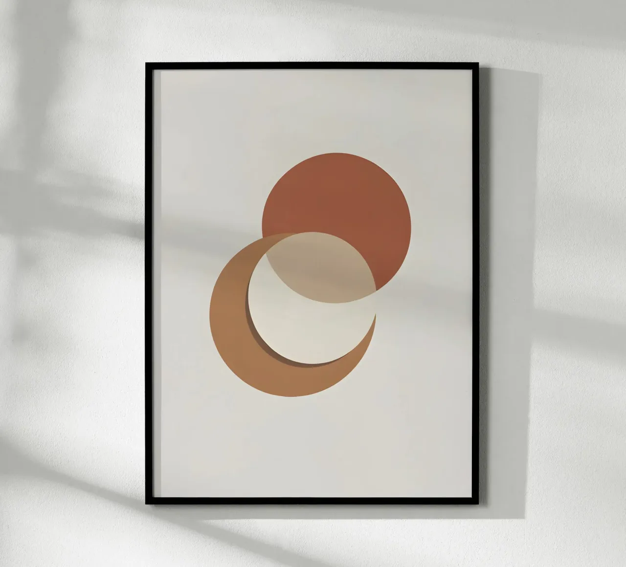 Three circles overlapping arrangement poster with plastic frame by The Green Room