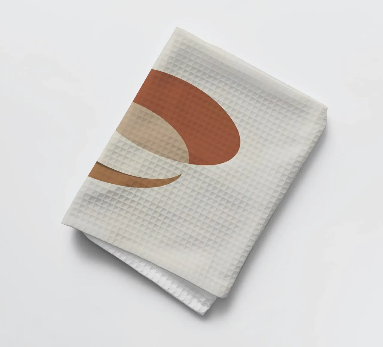 Three circles overlapping arrangement tea towel by Botanical Gallery