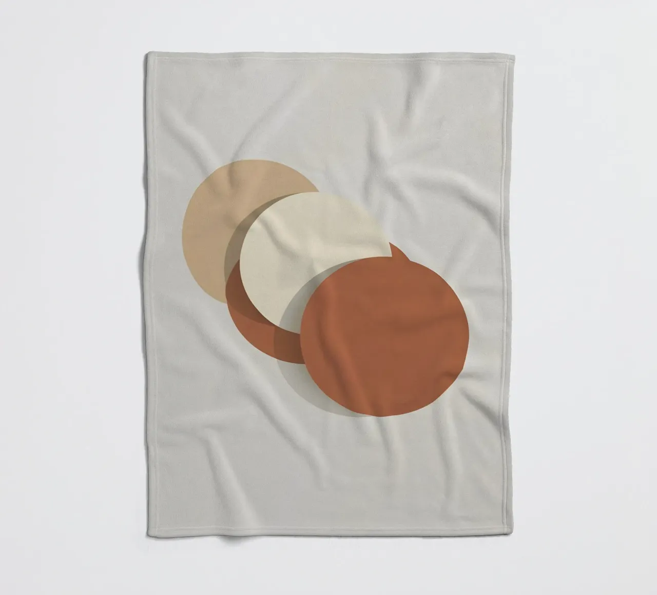 Drie overlappende cirkels fleecedeken van Botanical Gallery