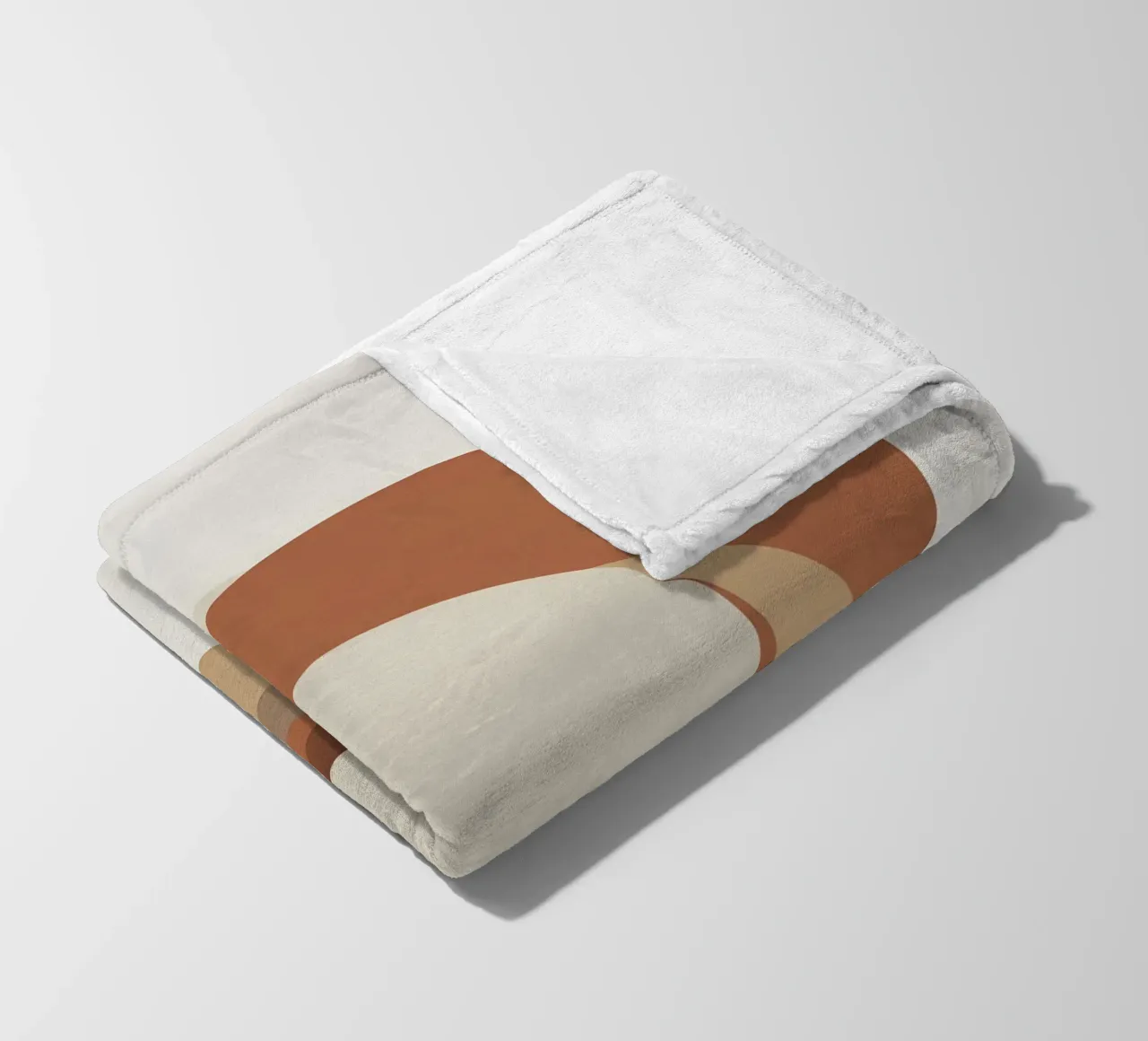 Three circles overlapping arrangement fleece blanket by Botanical Gallery