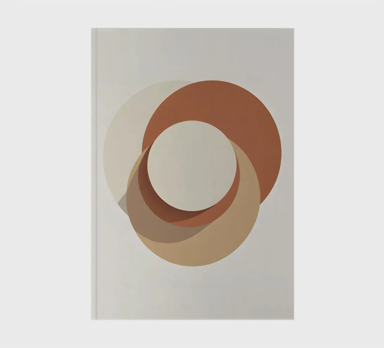 Three circles overlapping arrangement notebook by Botanical Gallery
