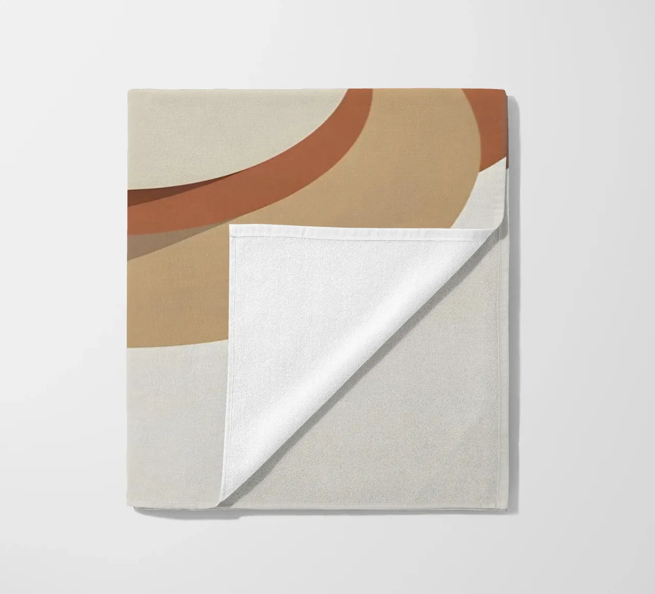 Three circles overlapping arrangement beach towel by Botanical Gallery