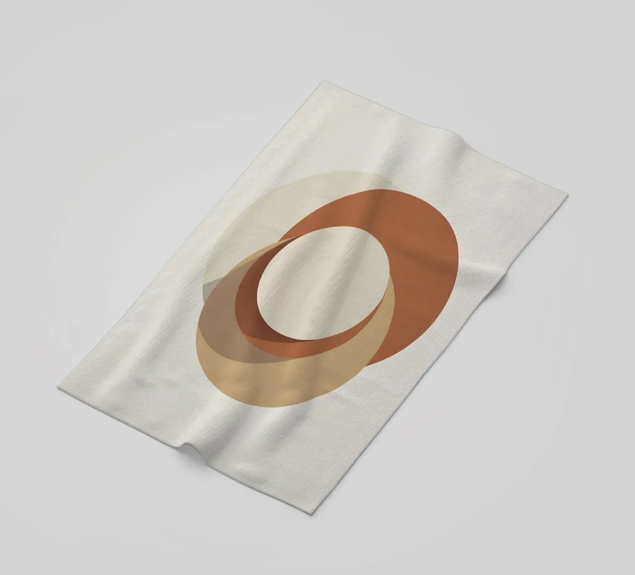 Three circles overlapping arrangement beach towel by Botanical Gallery