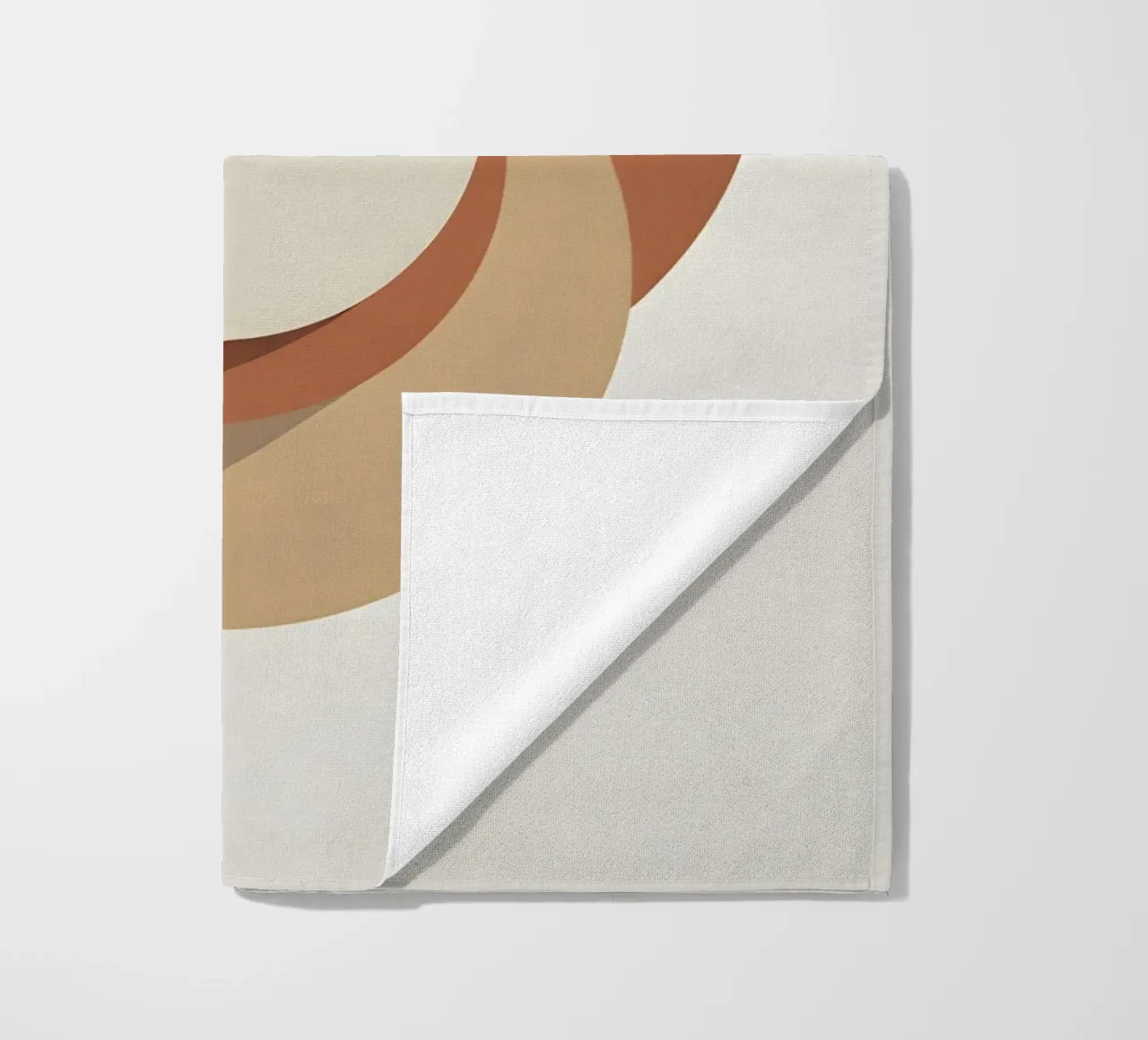 Three circles overlapping arrangement beach towel by Botanical Gallery