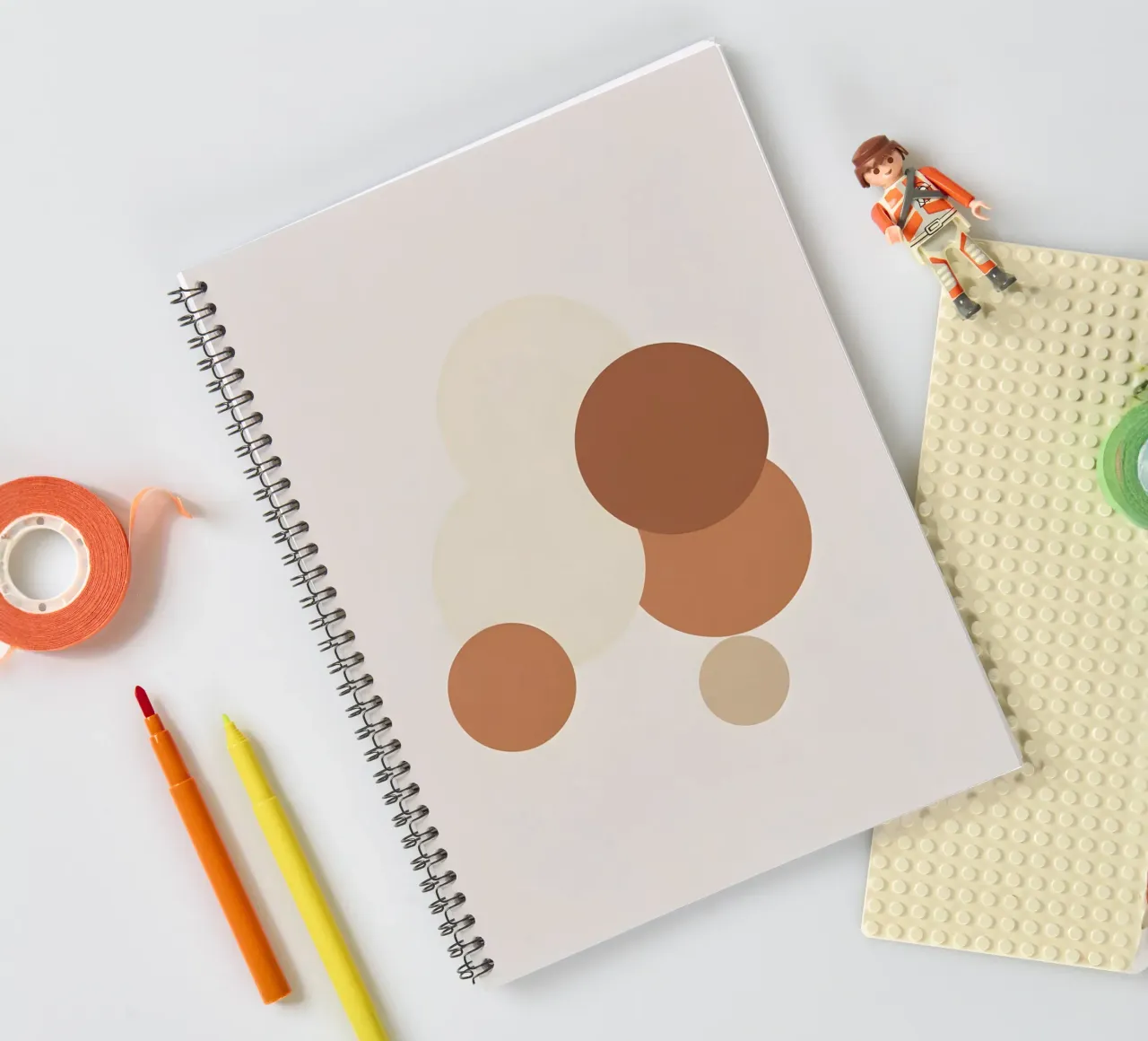 Three circles overlapping arrangement spiral notebook by Botanical Gallery