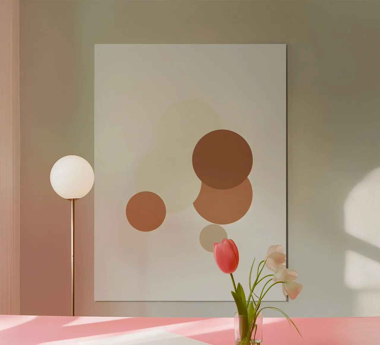 Three circles overlapping arrangement poster with plastic frame by The Green Room