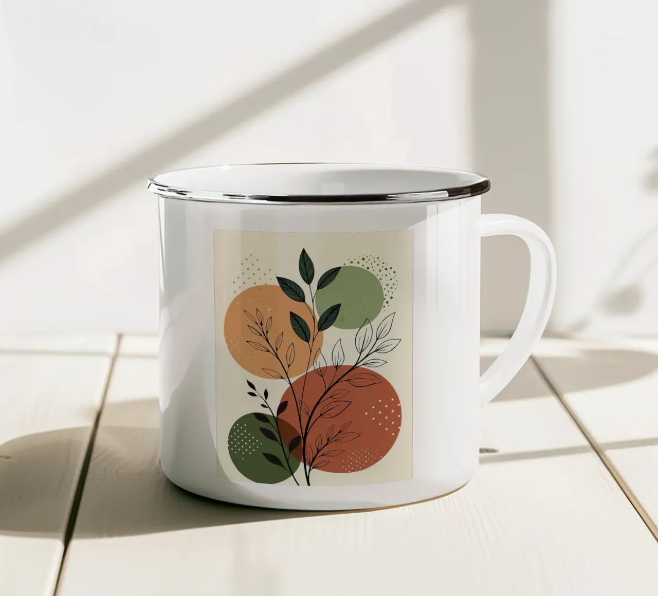 Armonia botanica tazza in smalto da Jose
