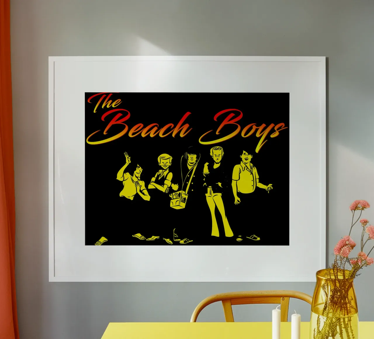 Maglietta classica Psychedelic Rock Band poster con telaio in legno da 21grams_records