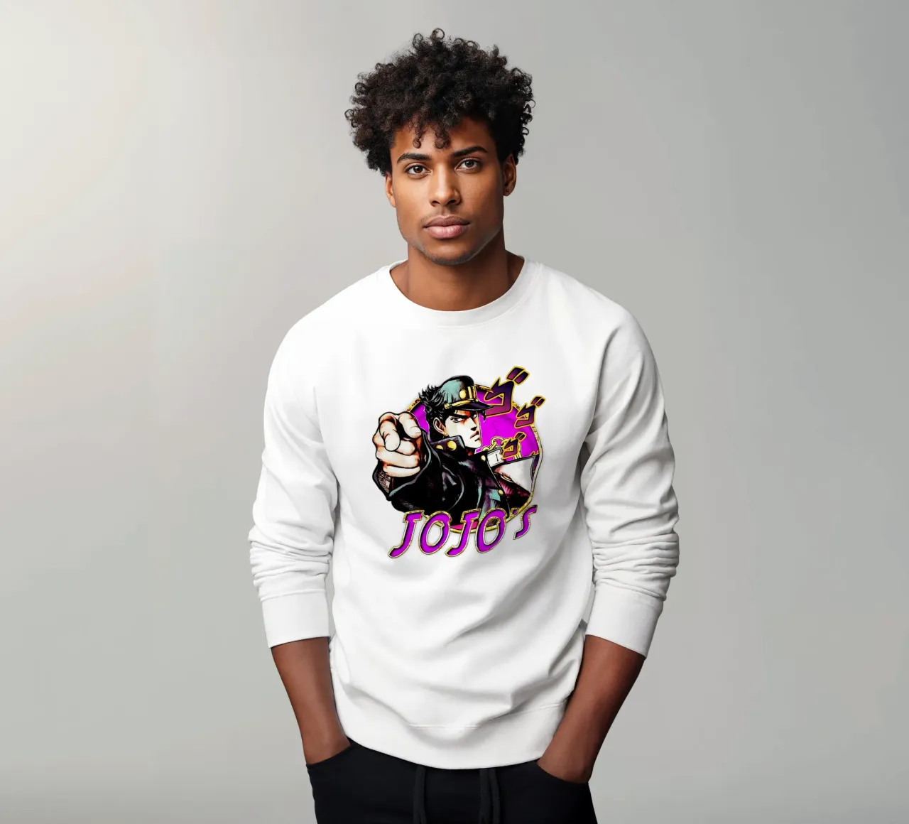 Vector Art Animación Jojo's Bizarre sudadera de grass.studio_