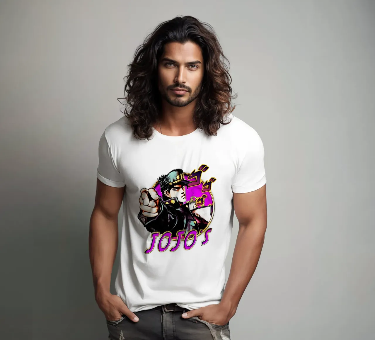 Vector Art Animación Jojo's Bizarre camiseta de grass.studio_