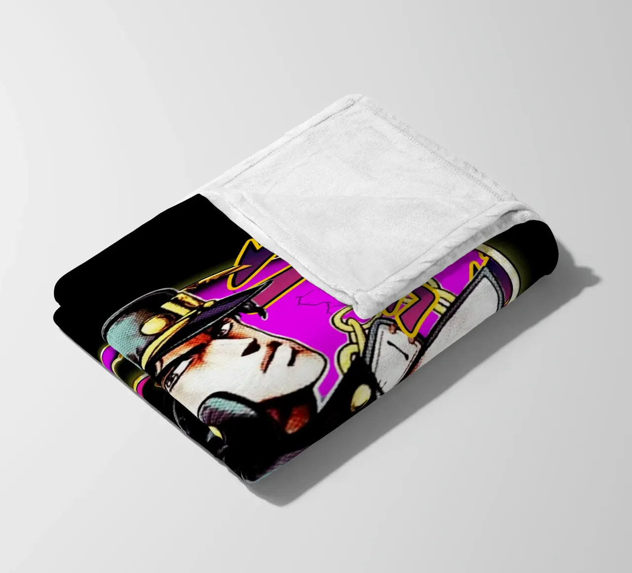 Vector Art Animation Jojo's Bizarre fleece blanket by grass.studio_