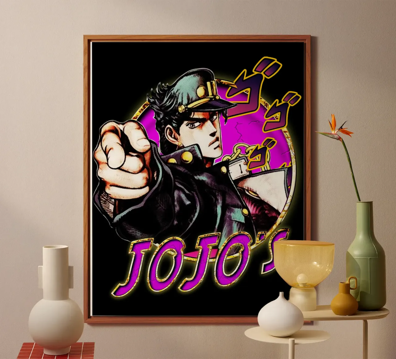 Vector Art Animación Jojo's Bizarre aluminio dibond de grass.studio_