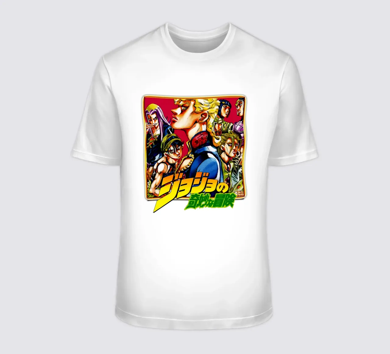 Jojo's Bizarre Animasi Fiksi t-shirt da grass.studio_