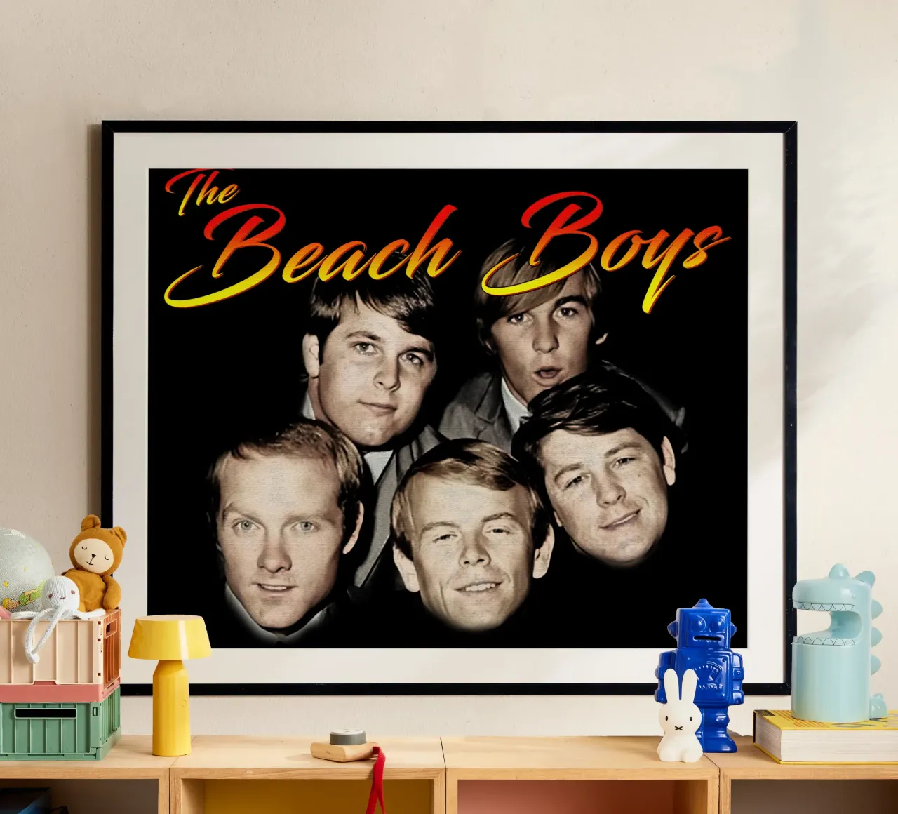 Maglietta classica della band pop americana poster con telaio in legno da 21grams_records