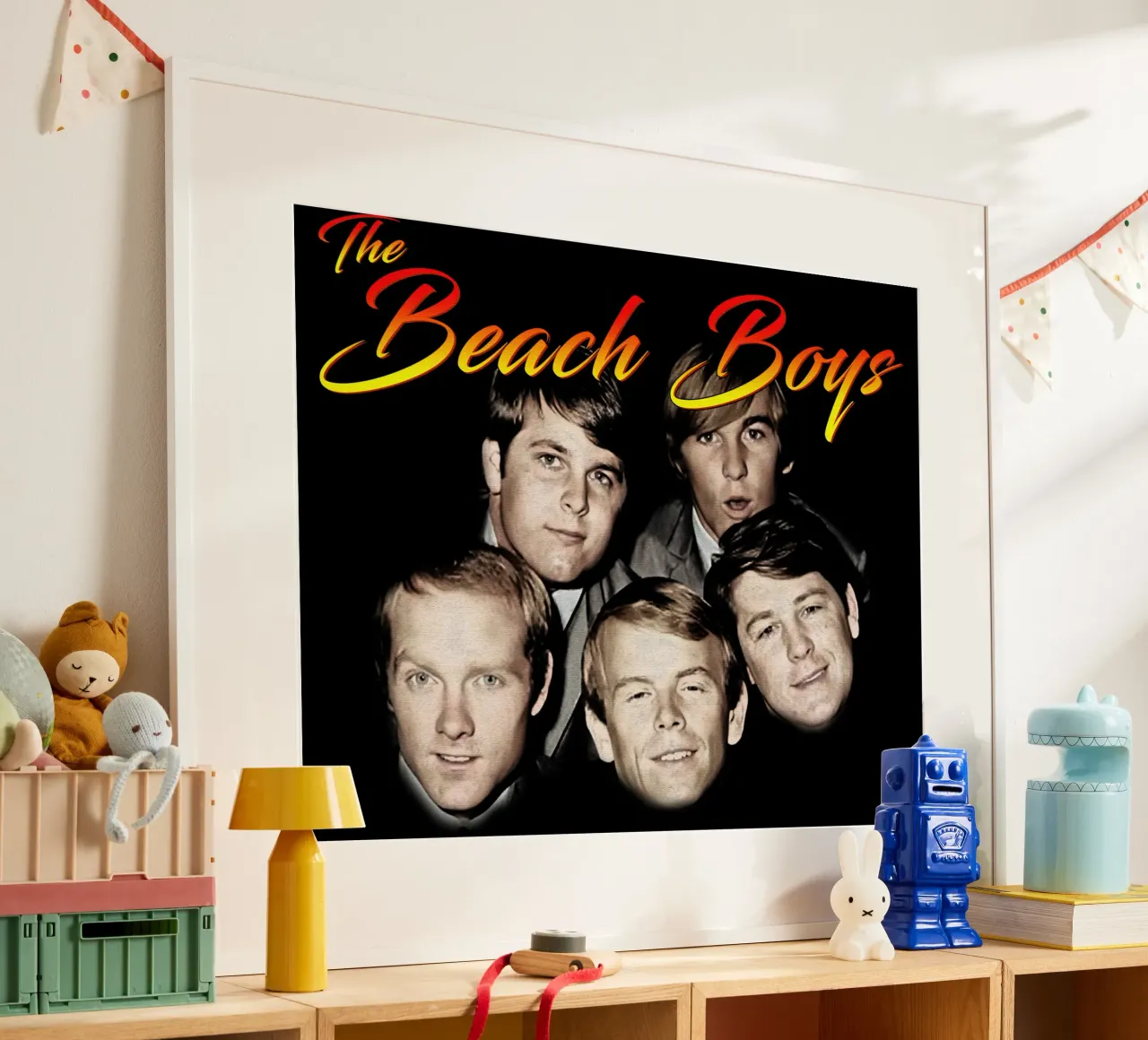 Maglietta classica della band pop americana poster con telaio in legno da 21grams_records