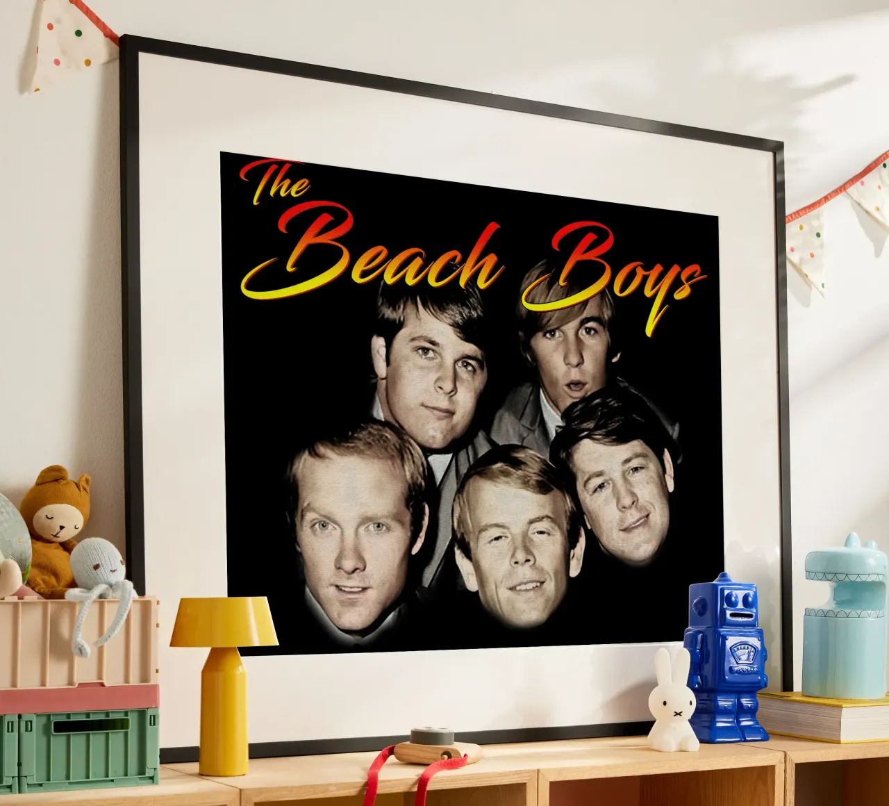 Maglietta classica della band pop americana poster con telaio in legno da 21grams_records
