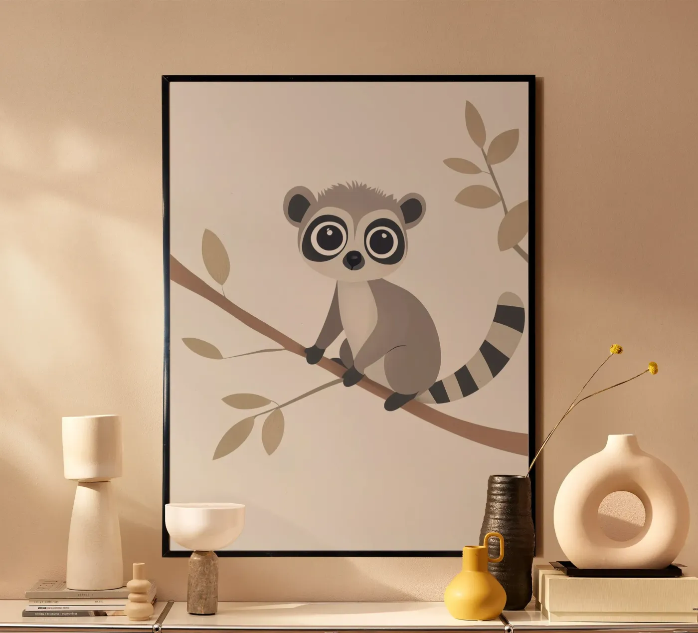 Whimsical Lemur poster da Happy Littles