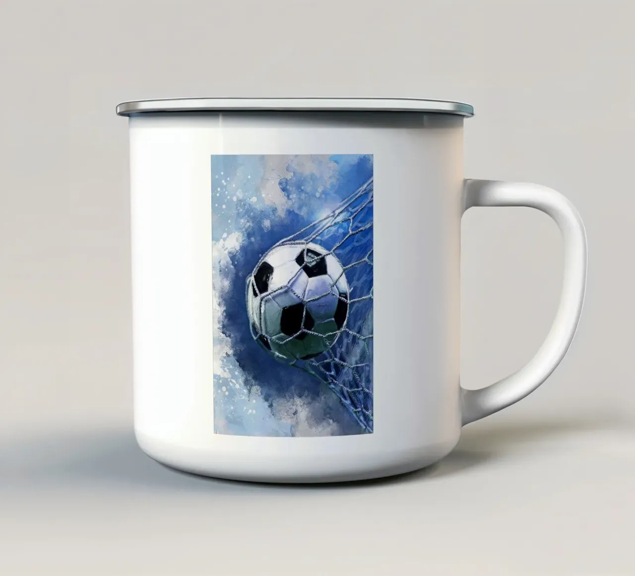 Pallone da calcio Calcio sport art 5 tazza in smalto da Justyna Jaszke JBJart