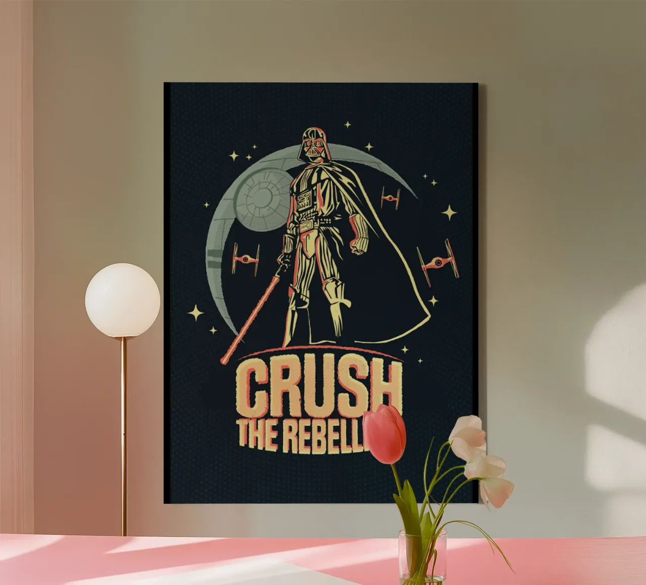 Starwars Schiaccia la Ribellione fiksi tela con Cornice a cassetta da igoshdesigns