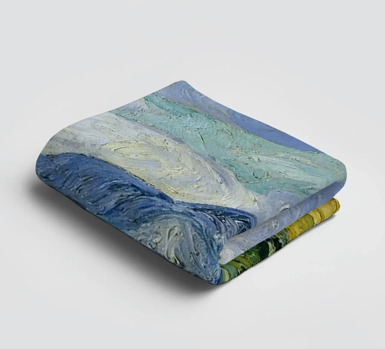 Wheat Field with Cypresses - Vincent van Gogh towel by Sylviepaint