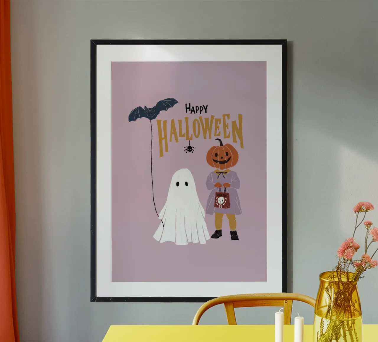 Happy Halloween poster da modeern