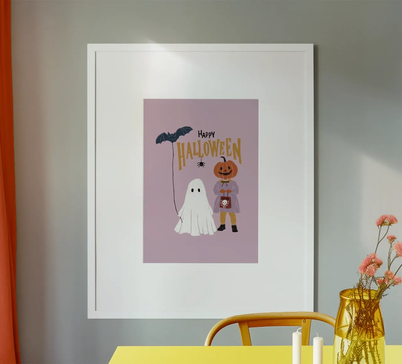 Happy Halloween poster da modeern