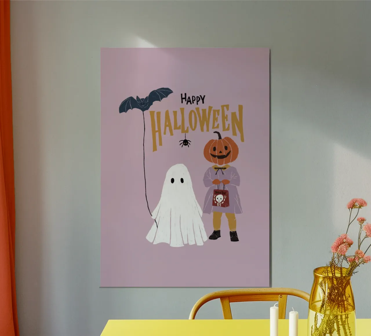 Happy Halloween poster da modeern