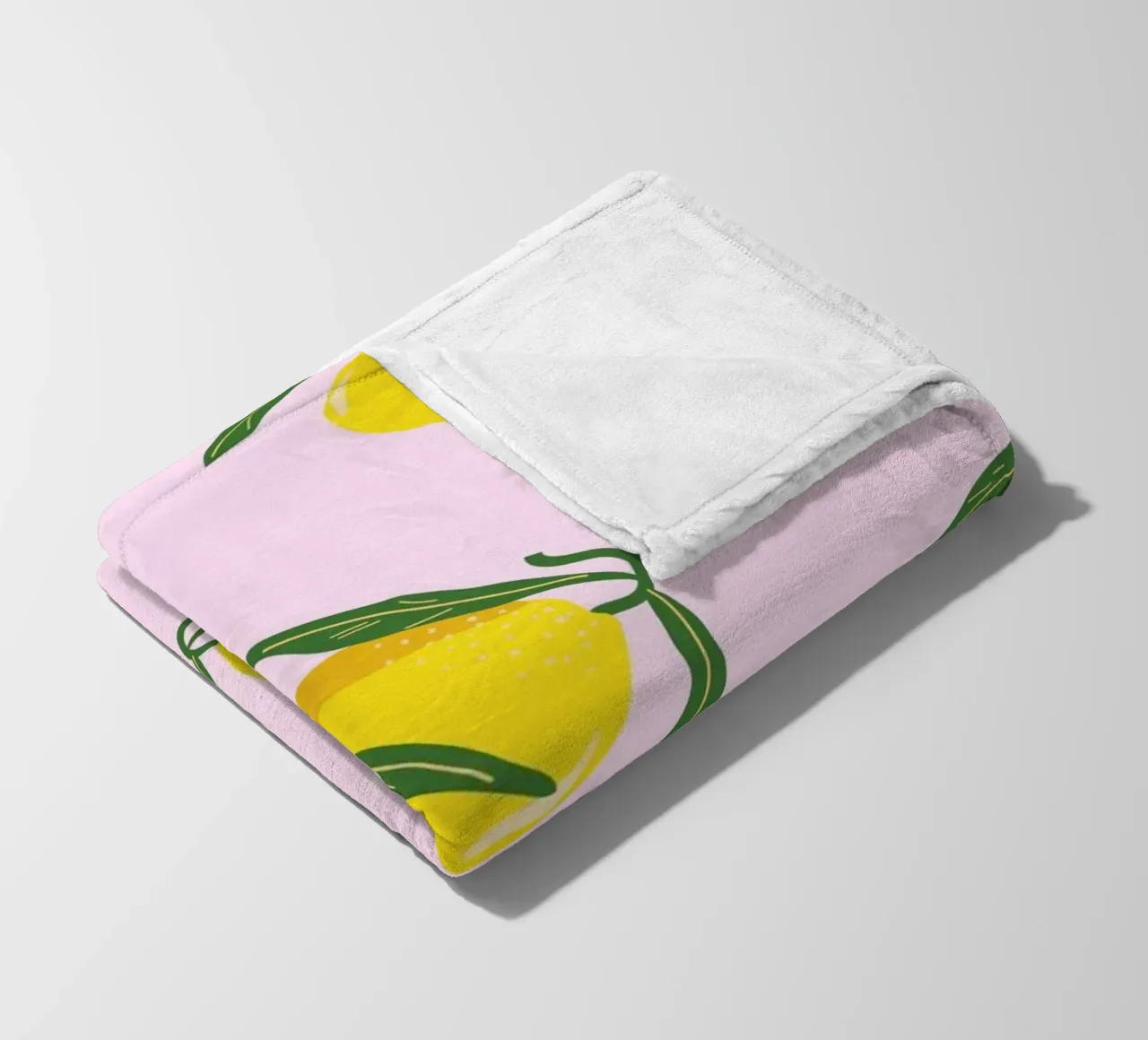 Zitrone Frisch Fleecedecke von PurePeachStudio